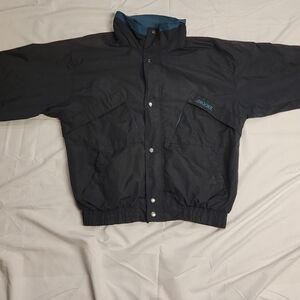 Brooks Black and Blue Windbreaker Jacket